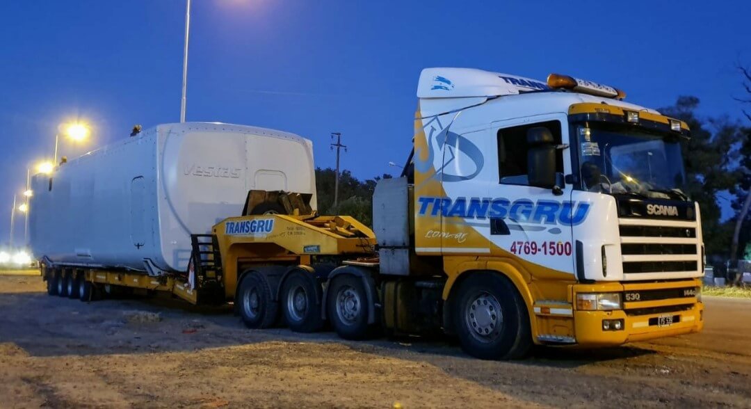 Transporte nacelle eólico 70 tn