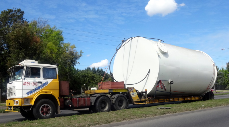 Transporte de tanque de 4800 mm de diámetro